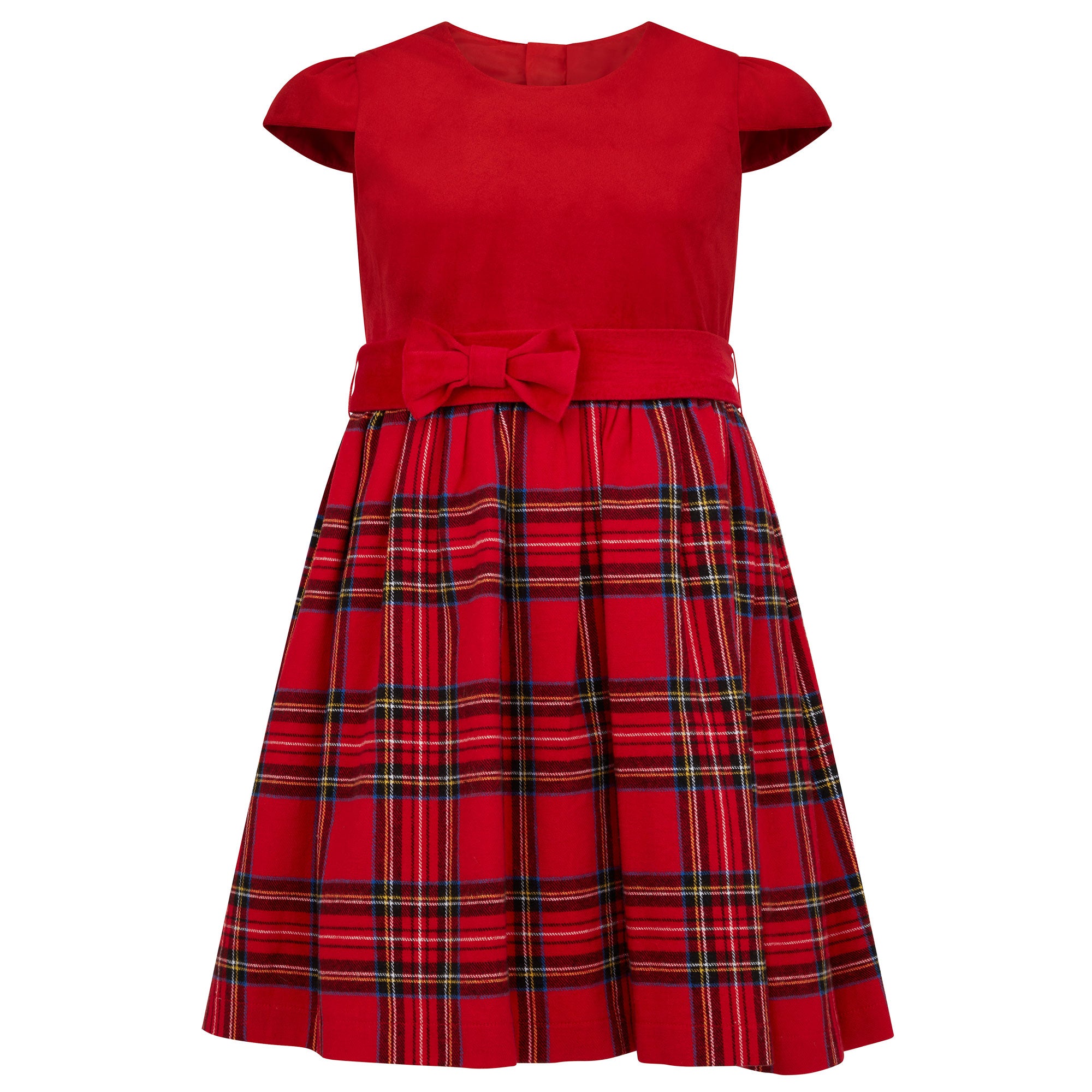 Ladies red tartan clearance dress