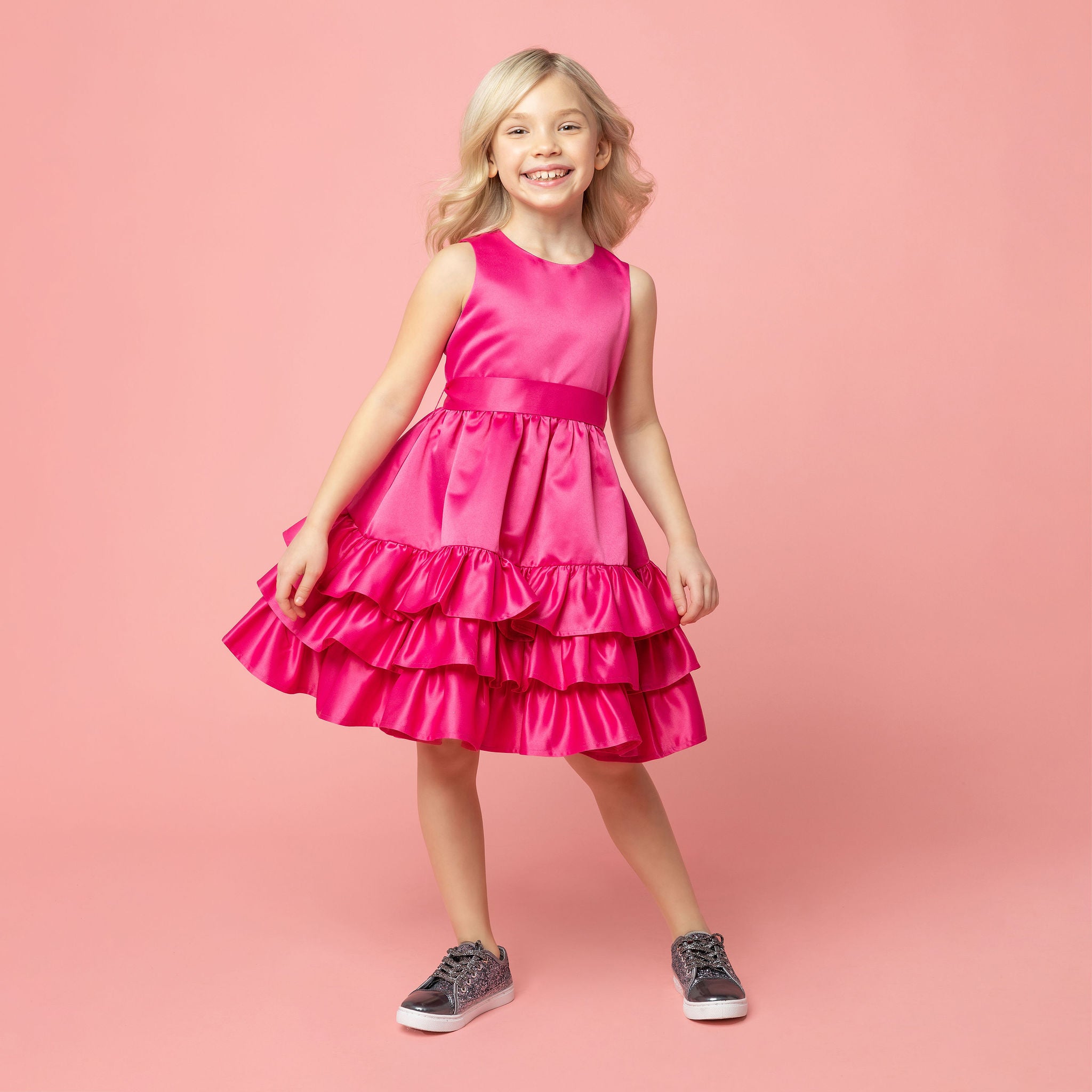 Frill party outlet dress