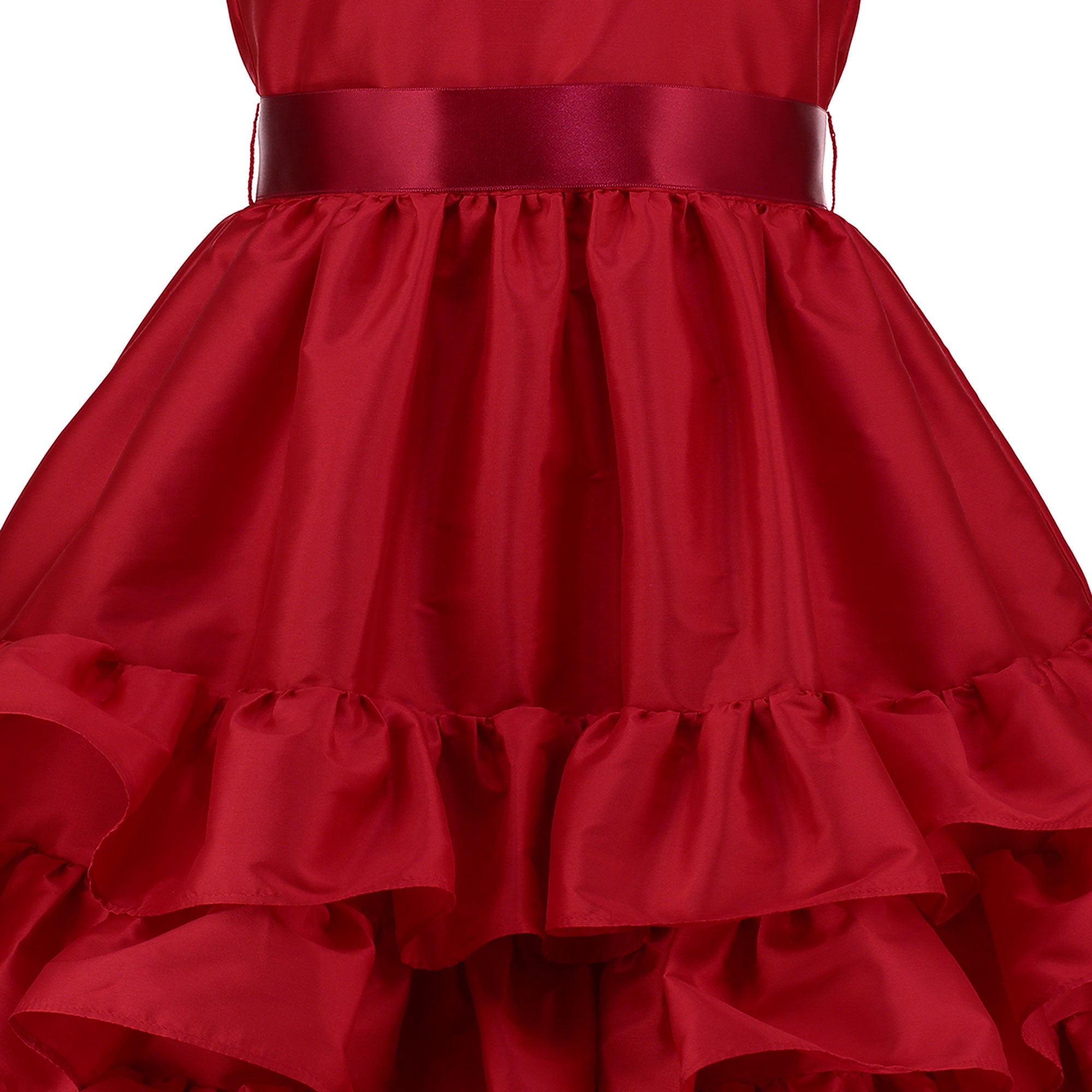 Red cheap frill frock