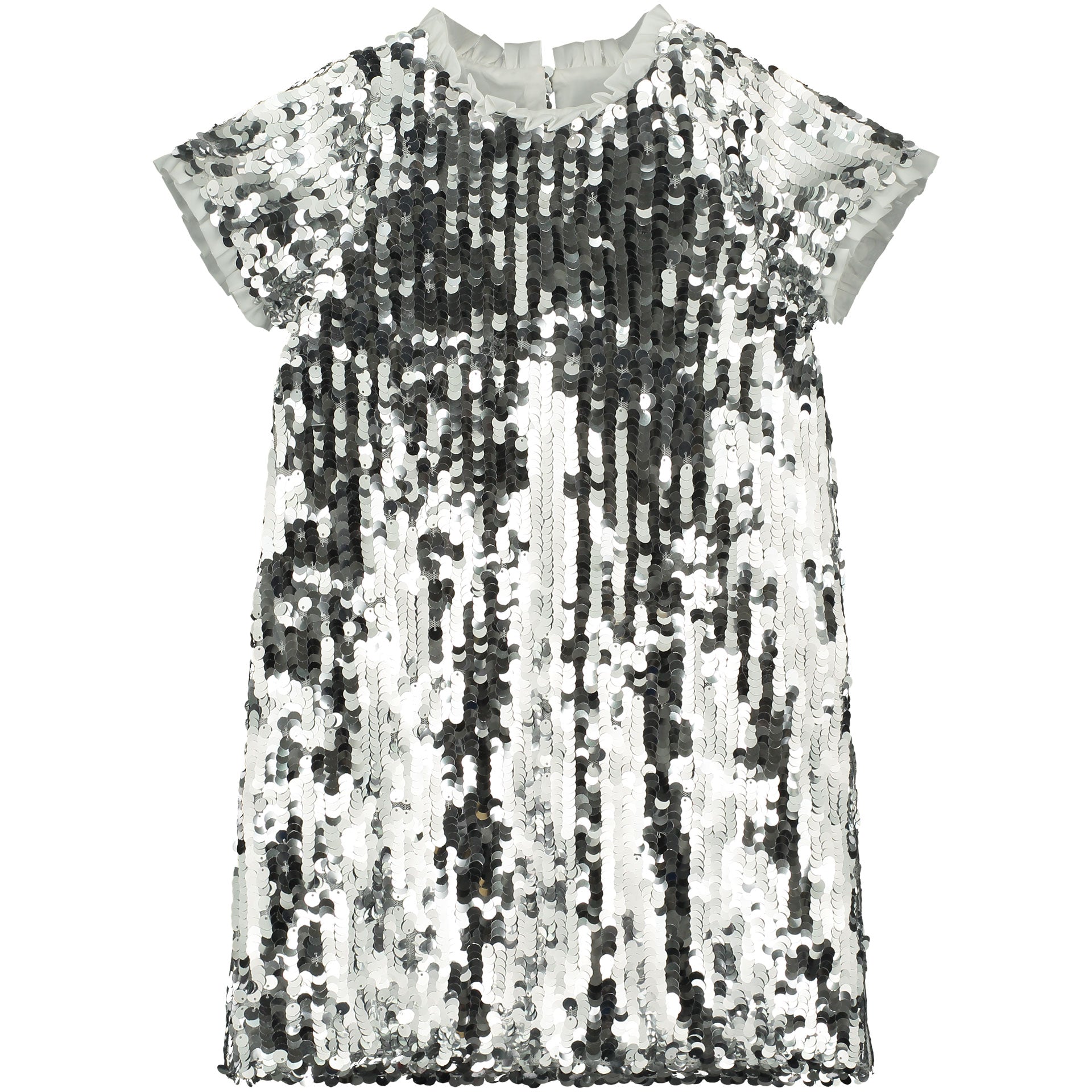 Girls silver hotsell sequin dress